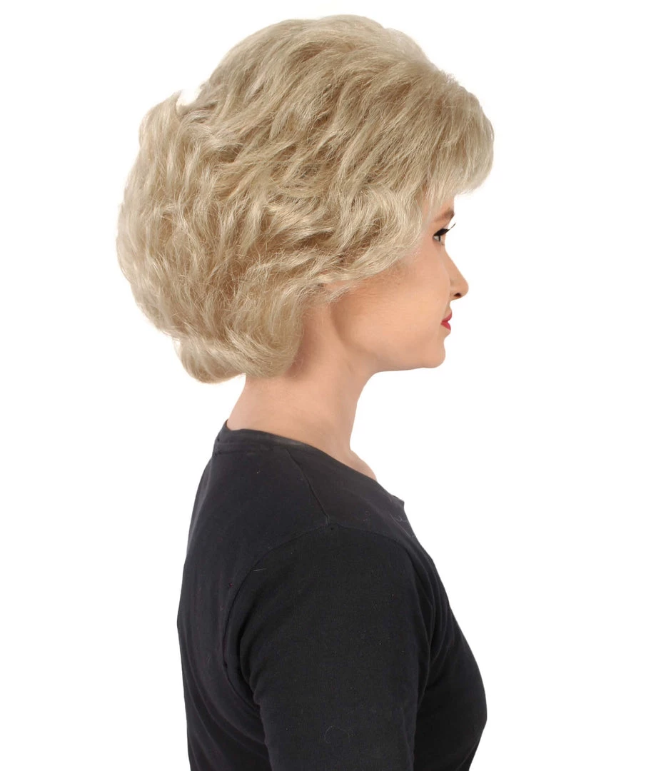 HPO Adult Women's Golden Girls Rose Blonde Flipped Ends Classic Wig 6 HPO Adult Women's Golden Girls Rose Blonde Flipped Ends Classic Wig