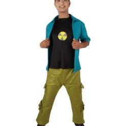HPO Men's Adult Men’s Cartoon Character Green Super Smarty Pants Costume | All Sizes