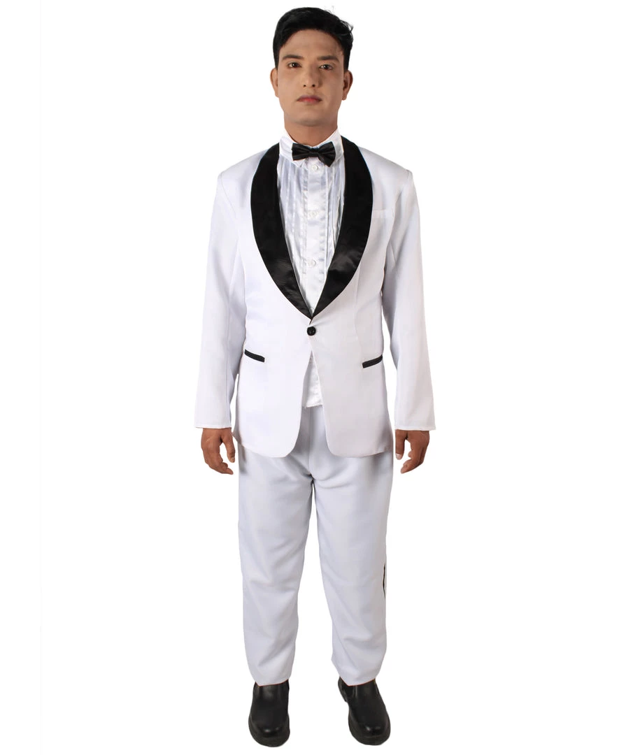 HPO Men's Adult Men’s Jump Street Cop Movie White Tuxedo Black Bow Tie | All Sizes 2 HPO Men's Adult Men’s Jump Street Cop Movie White Tuxedo Black Bow Tie | All Sizes