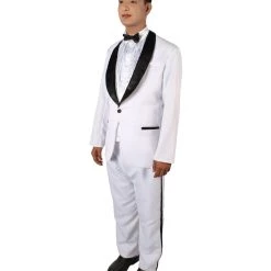 HPO Men's Adult Men’s Jump Street Cop Movie White Tuxedo Black Bow Tie | All Sizes 10 HPO Men's Adult Men’s Jump Street Cop Movie White Tuxedo Black Bow Tie | All Sizes