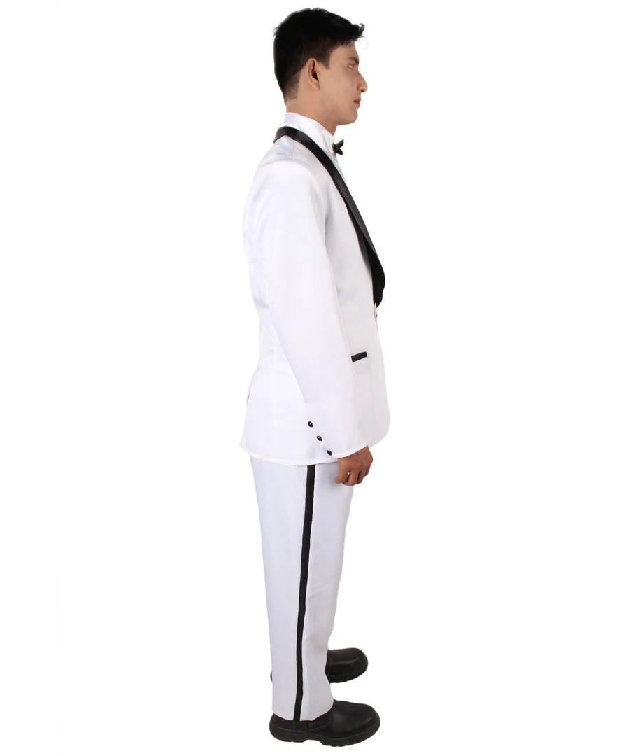 HPO Men's Adult Men’s Jump Street Cop Movie White Tuxedo Black Bow Tie | All Sizes 5 HPO Men's Adult Men’s Jump Street Cop Movie White Tuxedo Black Bow Tie | All Sizes
