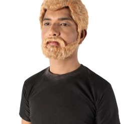 HPO Adult Men's Prince Of Wales British Ginger Brown Wig 13 HPO Adult Men's Prince Of Wales British Ginger Brown Wig