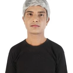 HPO Men's US Chief Pandemic Frantic Fauci Doctor Grey Silly Wig