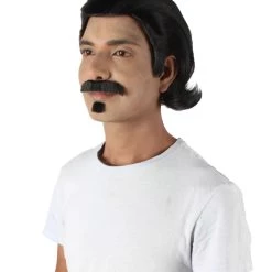 HPO Adult Men's Black Slick Back Dutch Van Der Linde Red Dead Redemption Wig