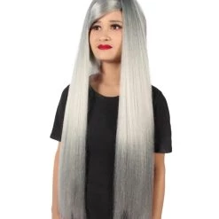 HPO Adult Women's Silver American Pop Star High Ponytail Wig