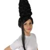 HPO Adult Women’s American Rapper Queen 90s Black Curly Updo Wig