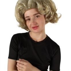 HPO Men's Adult Women’s American Rapper Queen Blonde Curly Wavy Wig