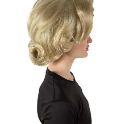 HPO Men's Adult Women’s American Rapper Queen Blonde Curly Wavy Wig