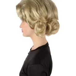 HPO Men's Adult Women’s American Rapper Queen Blonde Curly Wavy Wig