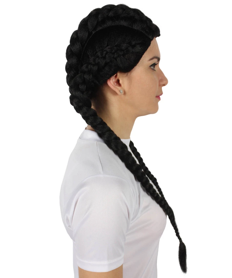 HPO Adult Women’s Black Celebrity Kim Boxer Braid Wig 6 HPO Adult Women’s Black Celebrity Kim Boxer Braid Wig