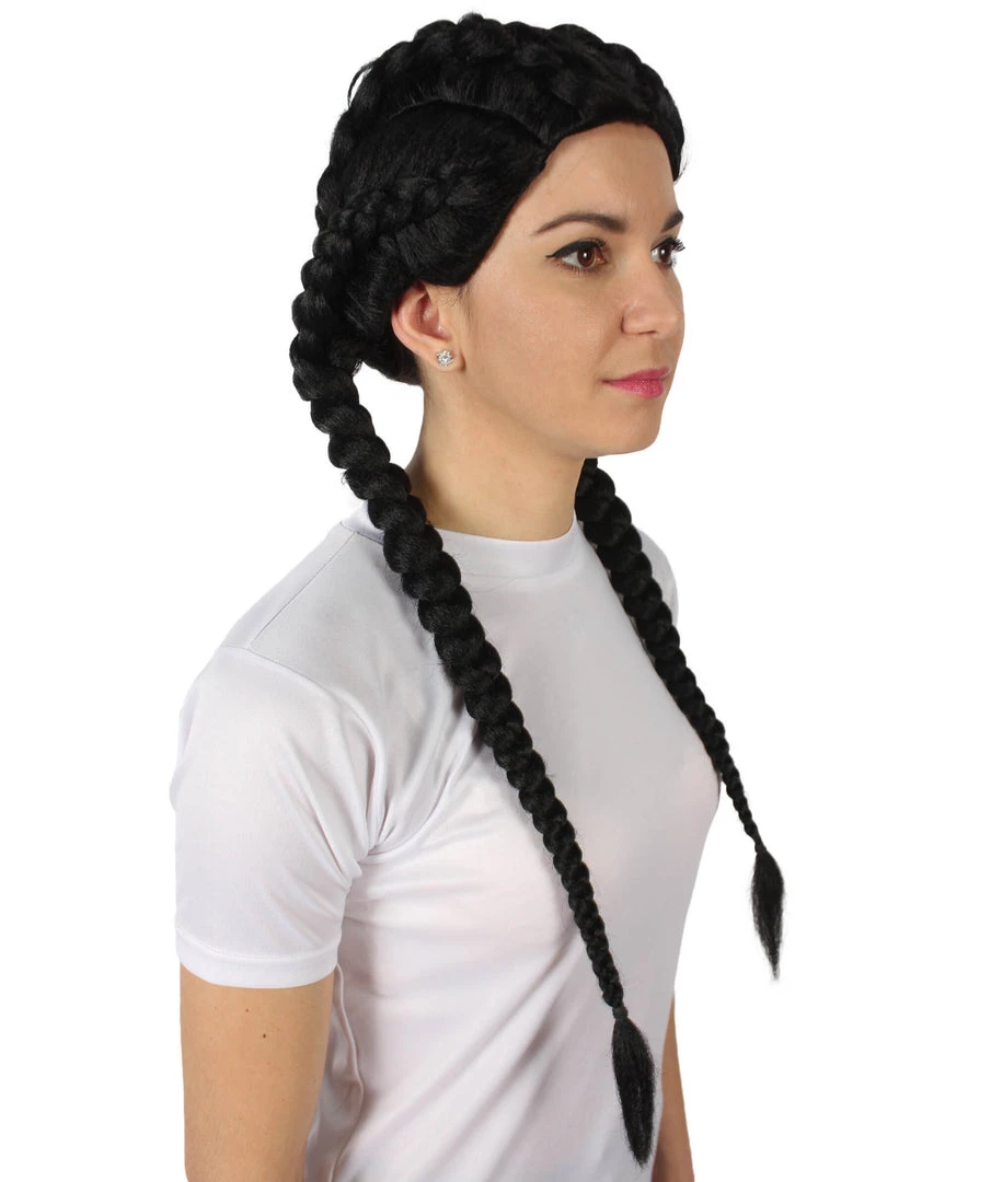 HPO Adult Women’s Black Celebrity Kim Boxer Braid Wig 7 HPO Adult Women’s Black Celebrity Kim Boxer Braid Wig