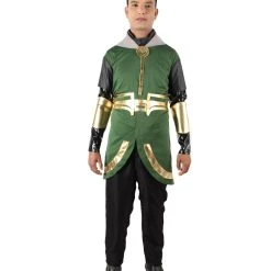 HPO Adult Men’s Green & Gold Mythological God Of Mischief Costume Men's