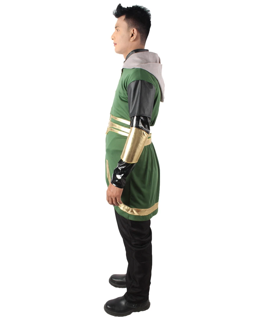 HPO Adult Men’s Green & Gold Mythological God Of Mischief Costume Men's 4 HPO Adult Men’s Green & Gold Mythological God Of Mischief Costume Men's