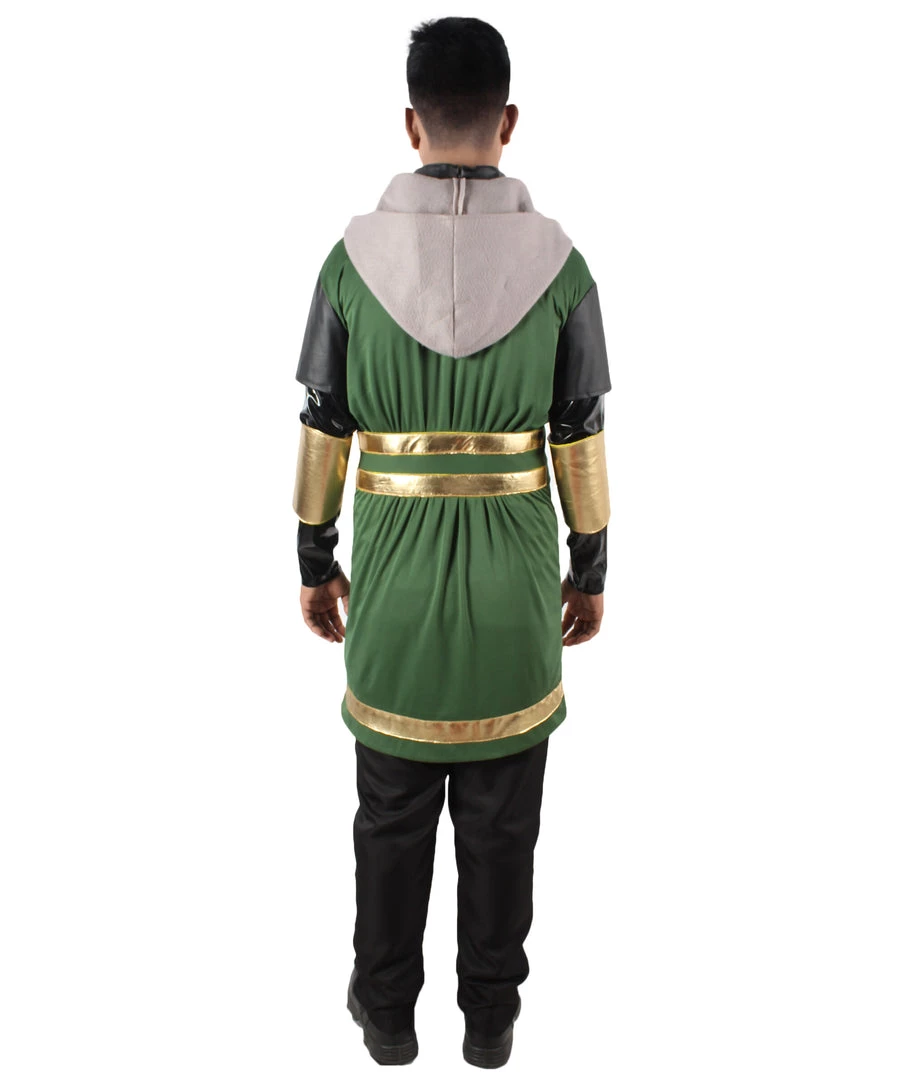 HPO Adult Men’s Green & Gold Mythological God Of Mischief Costume Men's 5 HPO Adult Men’s Green & Gold Mythological God Of Mischief Costume Men's