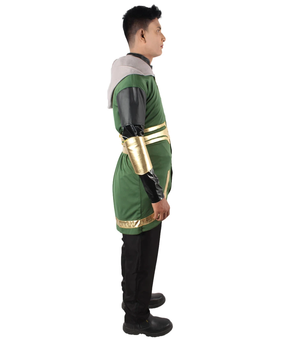 HPO Adult Men’s Green & Gold Mythological God Of Mischief Costume Men's 6 HPO Adult Men’s Green & Gold Mythological God Of Mischief Costume Men's