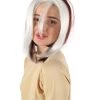 HPO Adult Women’s Short Mutant Egirl Superhero Burgundy Brown & White Strand Wig