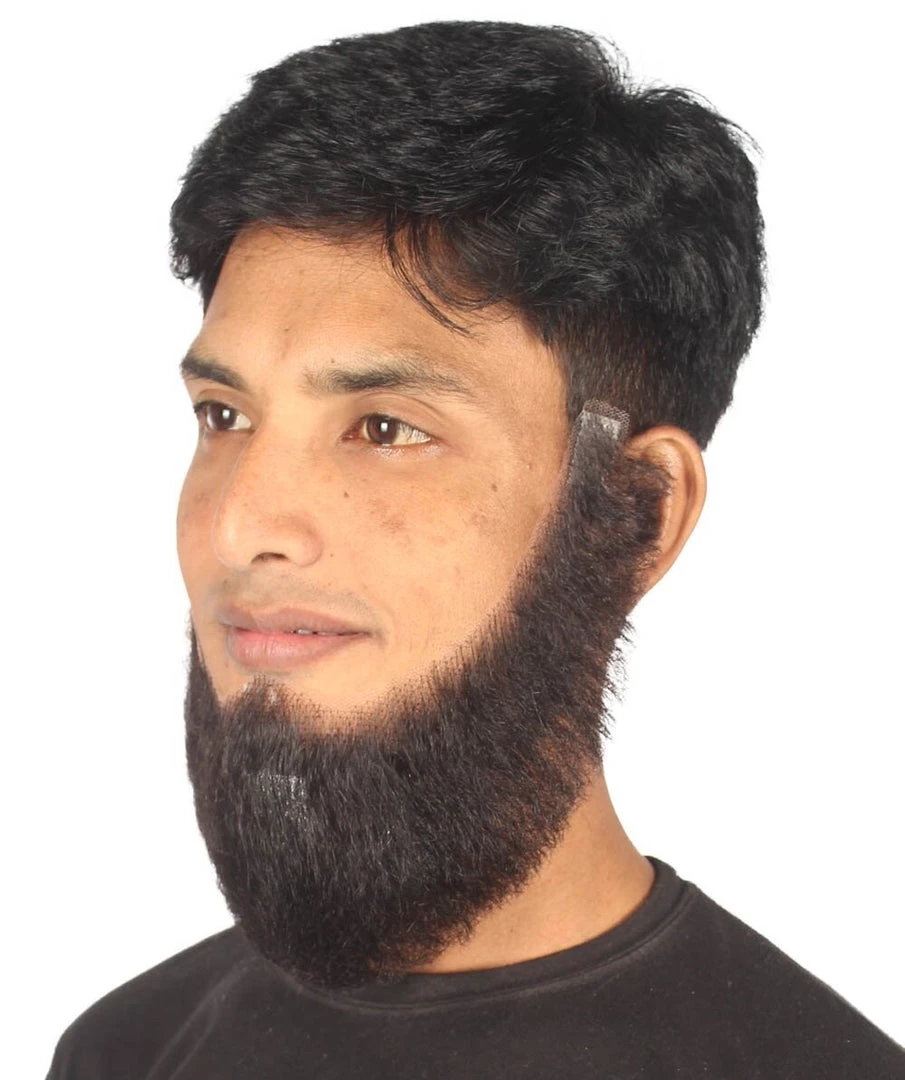 HPO Adult Men's Chin Curtain Style Long Beard Set 2 HPO Adult Men's Chin Curtain Style Long Beard Set