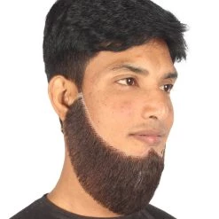 HPO Adult Men's Chin Curtain Style Long Beard Set | Multiple Color Options | HPO