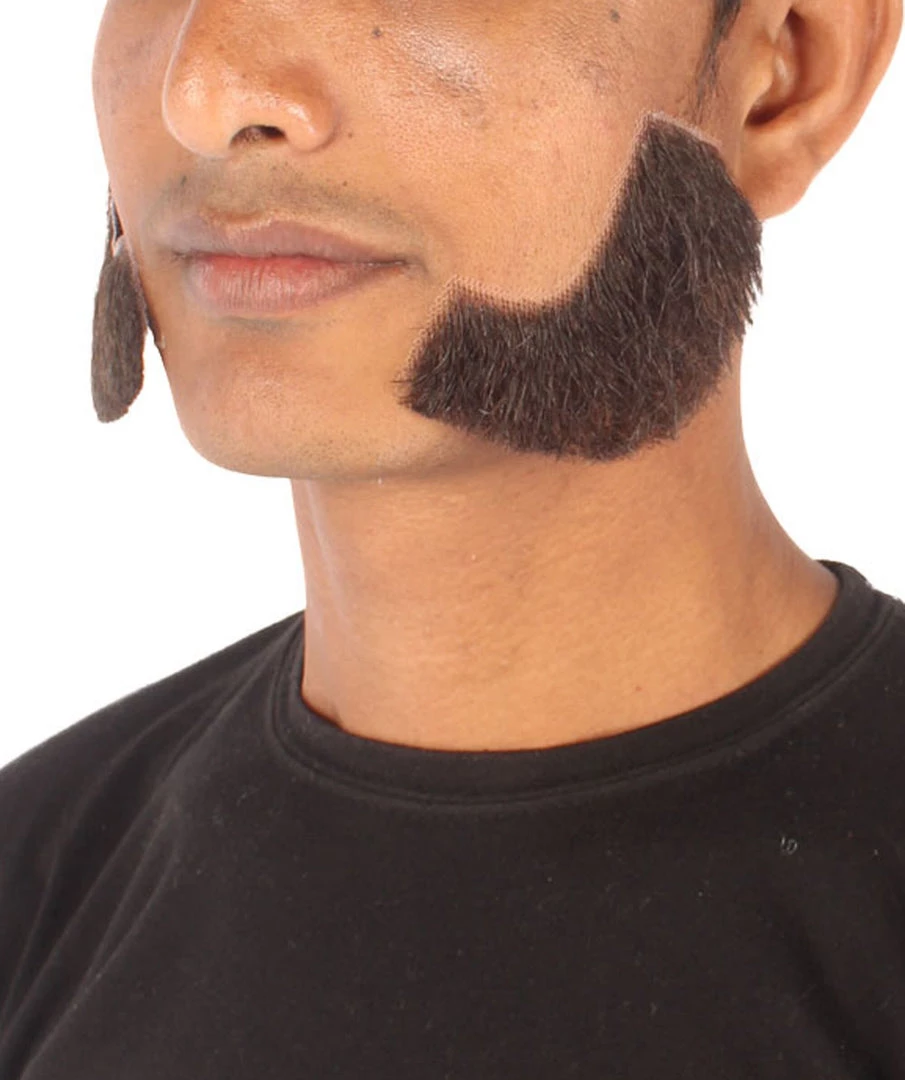 HPO Adult Men's Fake Facial Hair Mutton Chops Side Burns Set | Multiple Colors 2 HPO Adult Men's Fake Facial Hair Mutton Chops Side Burns Set | Multiple Colors