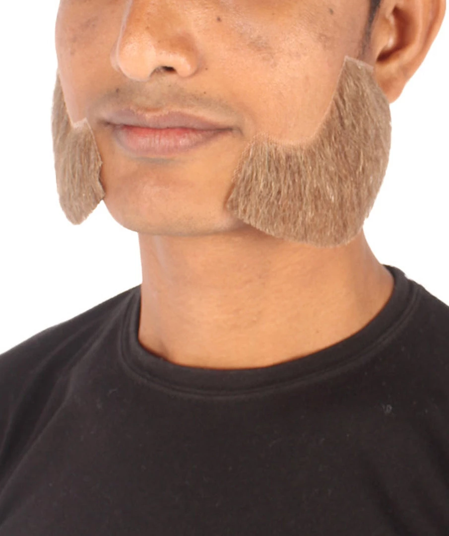HPO Adult Men's Fake Facial Hair Mutton Chops Side Burns Set | Multiple Colors 10 HPO Adult Men's Fake Facial Hair Mutton Chops Side Burns Set | Multiple Colors