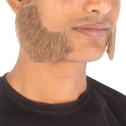 HPO Adult Men's Fake Facial Hair Mutton Chops Side Burns Set | Multiple Colors 54 HPO Adult Men's Fake Facial Hair Mutton Chops Side Burns Set | Multiple Colors