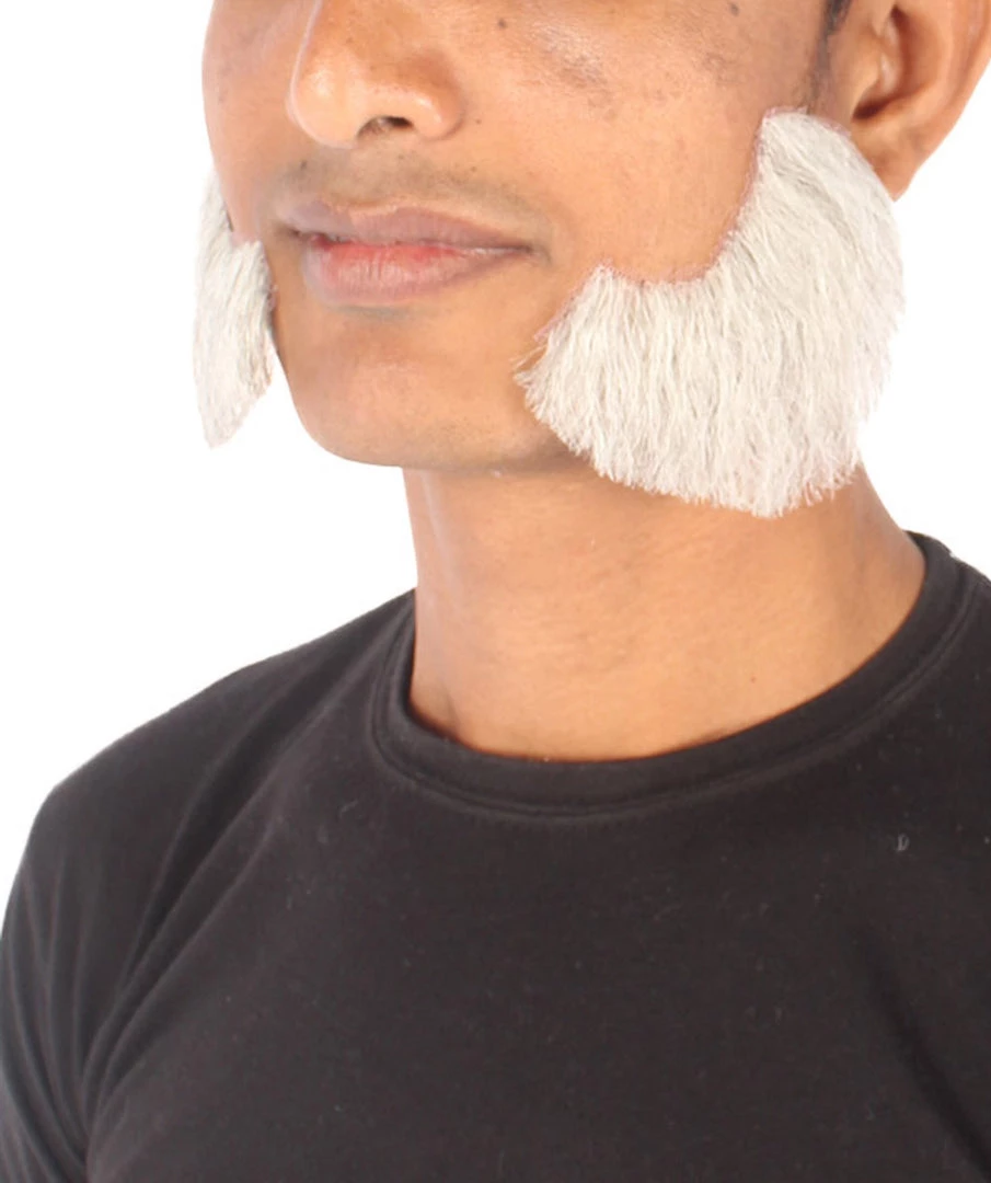 HPO Adult Men's Fake Facial Hair Mutton Chops Side Burns Set | Multiple Colors 18 HPO Adult Men's Fake Facial Hair Mutton Chops Side Burns Set | Multiple Colors