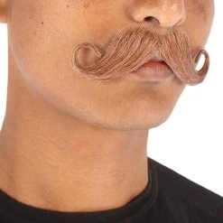 HPO Men's Human Hair Mustache Cosplay Facial Hair 23 HPO Men's Human Hair Mustache Cosplay Facial Hair