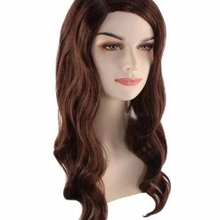 BC Women's Dark Brown Color Wavy Medium Length Trendy Earth Princess Wig 14 BC Women's Dark Brown Color Wavy Medium Length Trendy Earth Princess Wig