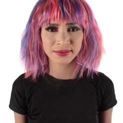 HPO Women's Shoulder Length Bangs Wavy Cosplay Wig | Multiple Color Options 46 HPO Women's Shoulder Length Bangs Wavy Cosplay Wig | Multiple Color Options