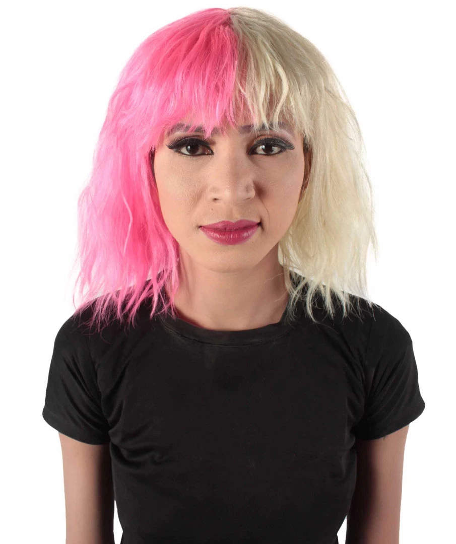 HPO Women's Shoulder Length Bangs Wavy Cosplay Wig | Multiple Color Options 7 HPO Women's Shoulder Length Bangs Wavy Cosplay Wig | Multiple Color Options