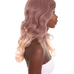 HPO Adult Women's 21" In. High End Make Up Artist Inspired Wig - Long Length Walnut Brown Ombre Hair - Lace Front Heat Resistant Fibers | Nunique 13 HPO Adult Women's 21