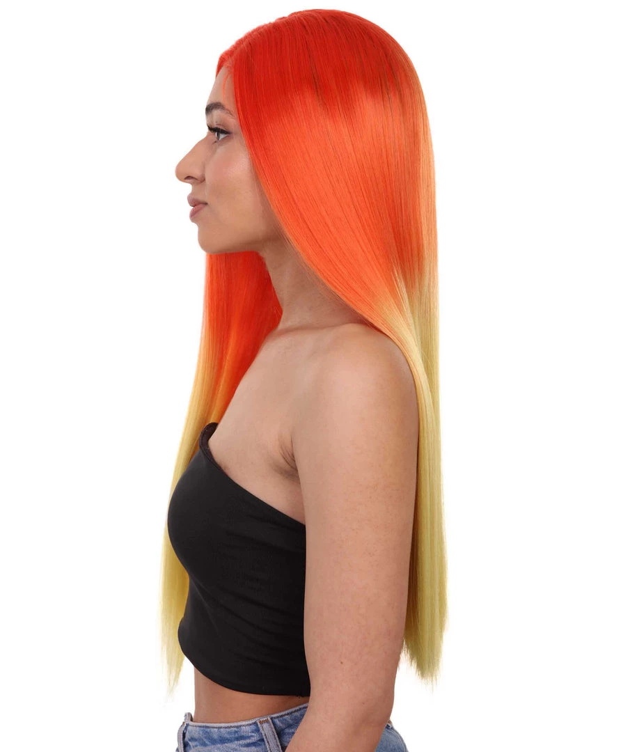 HPO Adult Women's 23" In. American Singer And Rapper Inspired Wig - Long Length Tropical Gradient Hair - Lace Front Heat Resistant Fibers | Nunique 3 HPO Adult Women's 23" In. American Singer And Rapper Inspired Wig - Long Length Tropical Gradient Hair - Lace Front Heat Resistant Fibers | Nunique
