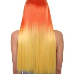 HPO Adult Women's 23" In. American Singer And Rapper Inspired Wig - Long Length Tropical Gradient Hair - Lace Front Heat Resistant Fibers | Nunique 11 HPO Adult Women's 23