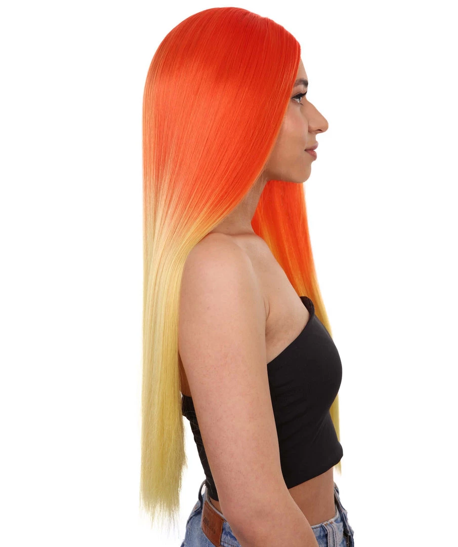 HPO Adult Women's 23" In. American Singer And Rapper Inspired Wig - Long Length Tropical Gradient Hair - Lace Front Heat Resistant Fibers | Nunique 5 HPO Adult Women's 23" In. American Singer And Rapper Inspired Wig - Long Length Tropical Gradient Hair - Lace Front Heat Resistant Fibers | Nunique
