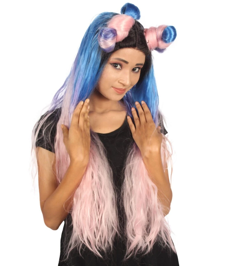 Nunique Bailey Women's Long Length Straight Lace Front Horny Buns With Dark Roots - Adults Fashion Wigs 1 Nunique Bailey Women's Long Length Straight Lace Front Horny Buns With Dark Roots - Adults Fashion Wigs