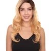 Bronte Women's Long Length Lace Front Wavy With Dark Roots - Adult Fashion Wigs | Nunique | Nunique