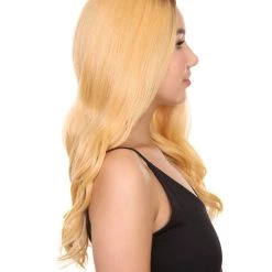 Cady Women's Long Length Lace Front Wavy With Dark Roots - Adults Fashion Wigs | Nunique | Nunique