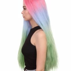 Cara Women's Long Waterfall Lace Front With Crimped Texture - Adults Fashion Wigs | Nunique | Nunique