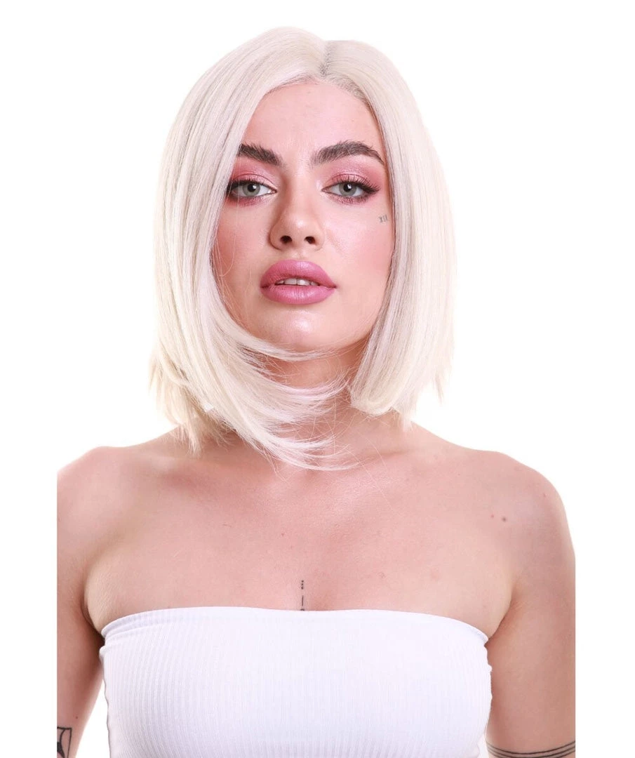 Daphne Women's Chin Length Blonde Asymetric Lace Front Bob - Adult Fashion Wigs | Nunique | Nunique 2 Daphne Women's Chin Length Blonde Asymetric Lace Front Bob - Adult Fashion Wigs | Nunique | Nunique