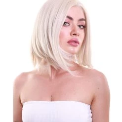 Daphne Women's Chin Length Blonde Asymetric Lace Front Bob - Adult Fashion Wigs | Nunique | Nunique 11 Daphne Women's Chin Length Blonde Asymetric Lace Front Bob - Adult Fashion Wigs | Nunique | Nunique