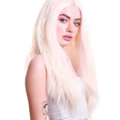 Godiva Women's Long Wavy Blonde Lace Front Wig - Adult Fashion Wigs | Nunique | Nunique