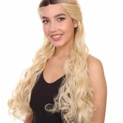 Hayden Women's Long Length Lace Front Wavy Half Updo - Adult Fashion Wigs | Nunique | Nunique