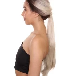 Jasmine Women's Long Length Lace Front Straight With Dark Roots - Adults Fashion Wigs | Nunique | Nunique