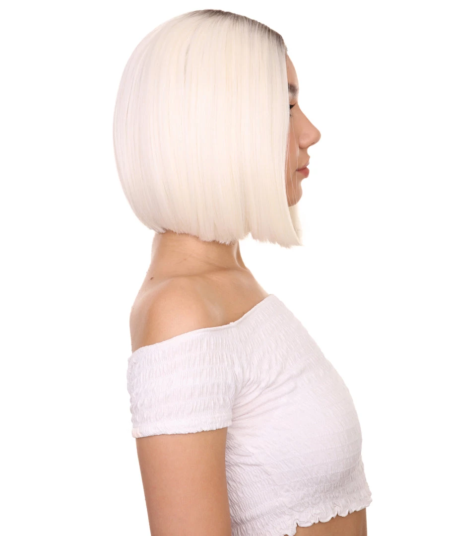 Katya Women's Shoulder Length Lace Front Bob With Dark Roots - Adult Fashion Wigs | Nunique | Nunique 6 Katya Women's Shoulder Length Lace Front Bob With Dark Roots - Adult Fashion Wigs | Nunique | Nunique