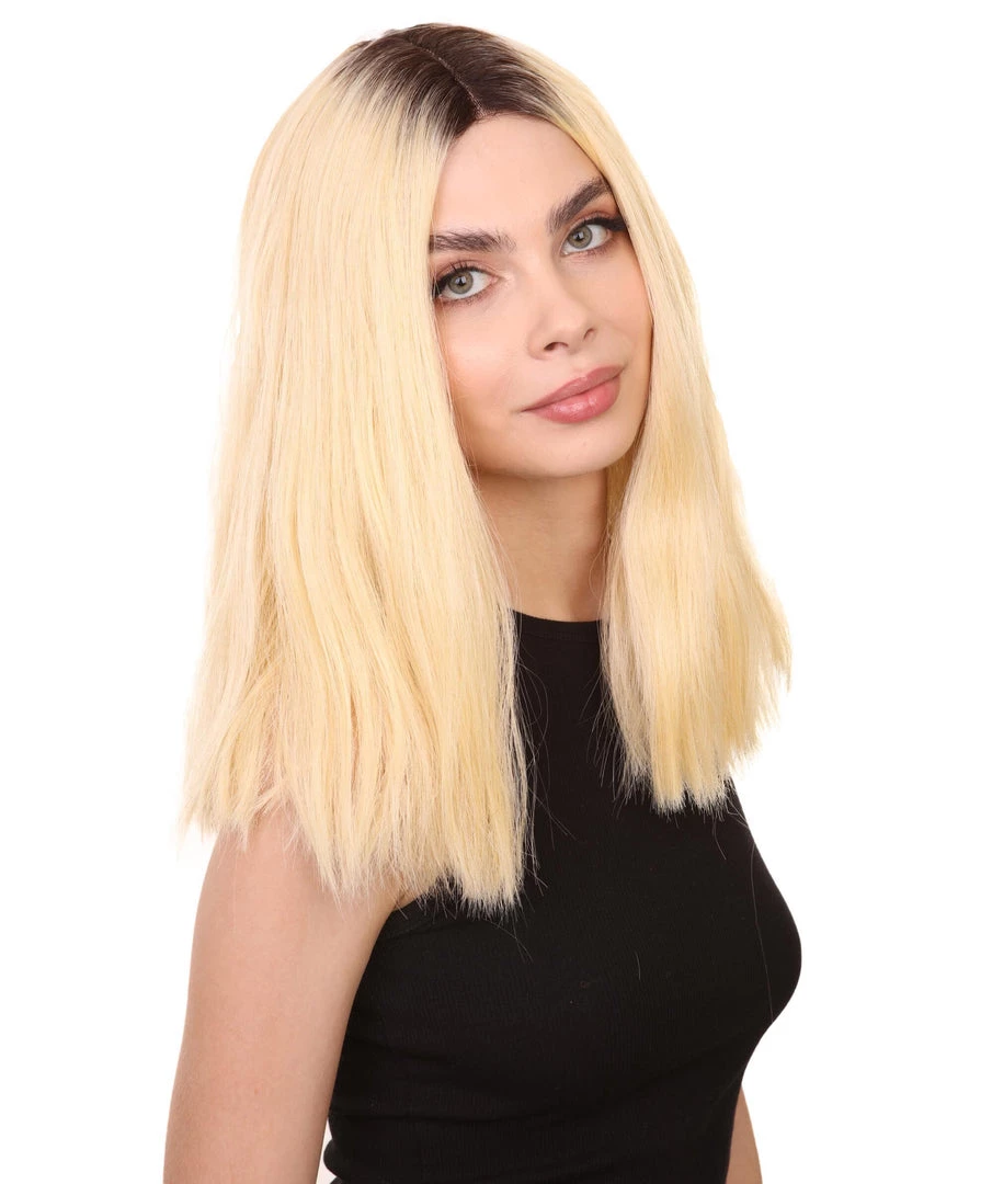 Khlo Women's Mid Length Lace Front Straight Hair With Dark Roots - Adult Fashion Wigs | Nunique | Nunique 7 Khlo Women's Mid Length Lace Front Straight Hair With Dark Roots - Adult Fashion Wigs | Nunique | Nunique