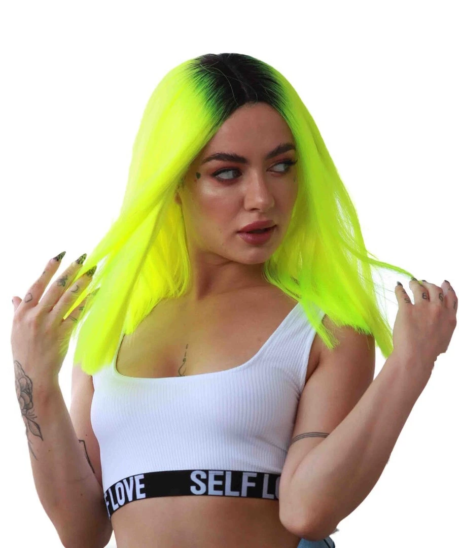 Kylie Women's Mid Length Lace Front Straight Hair With Dark Roots - Adult Fashion Wigs | Nunique | Nunique 6 Kylie Women's Mid Length Lace Front Straight Hair With Dark Roots - Adult Fashion Wigs | Nunique | Nunique