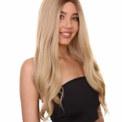 Mary-Kate Women's Long Length Lace Front Wavy Hair With Dark Roots - Adult Fashion Wigs | Nunique | Nunique 13 Mary-Kate Women's Long Length Lace Front Wavy Hair With Dark Roots - Adult Fashion Wigs | Nunique | Nunique