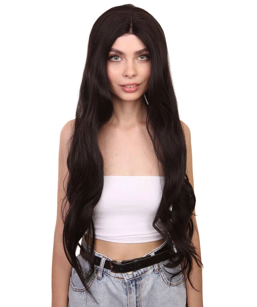 Meghan Women's Long Length Lace Front Wavy With Bangs - Adults Fashion Wigs | Nunique | Nunique 2 Meghan Women's Long Length Lace Front Wavy With Bangs - Adults Fashion Wigs | Nunique | Nunique