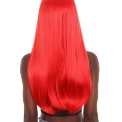 Nunique Women's 26 In. Lace Front Heat Resistant Wig NUW-0059 (Red) | Nunique