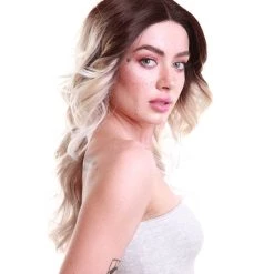 Sandra Women's Long 70's Lace Front Waves With Dark Roots - Adult Fashion Wigs | Nunique | Nunique 9 Sandra Women's Long 70's Lace Front Waves With Dark Roots - Adult Fashion Wigs | Nunique | Nunique